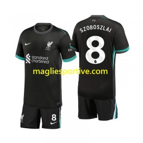 Completo Calcio Liverpool Szoboszlai 8 Bambino Divisa Trasferta 2024-2025